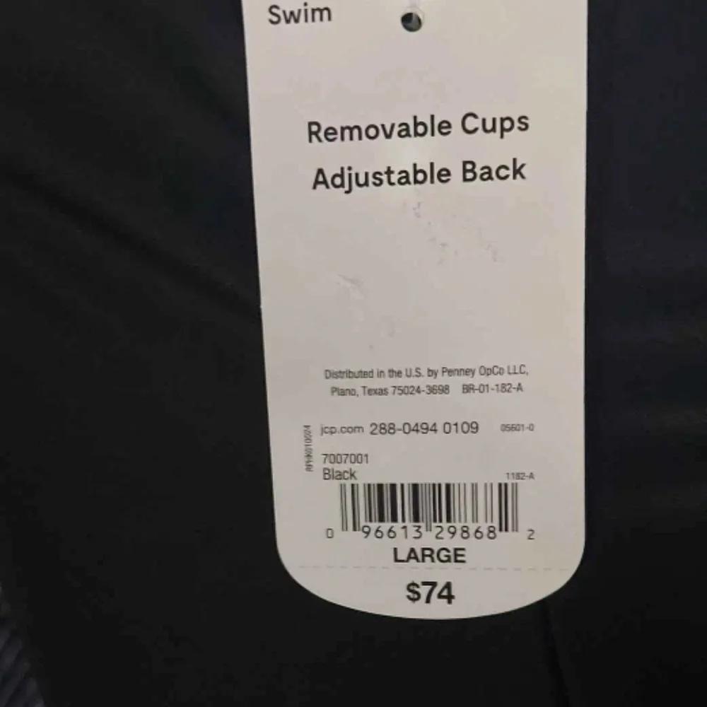 NWT Xersion Black Strappy One Piece Swimwear Scoop Neck